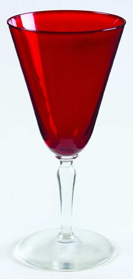 UNK2583 Ruby Water Goblet by Unknown Manufacturer-1
