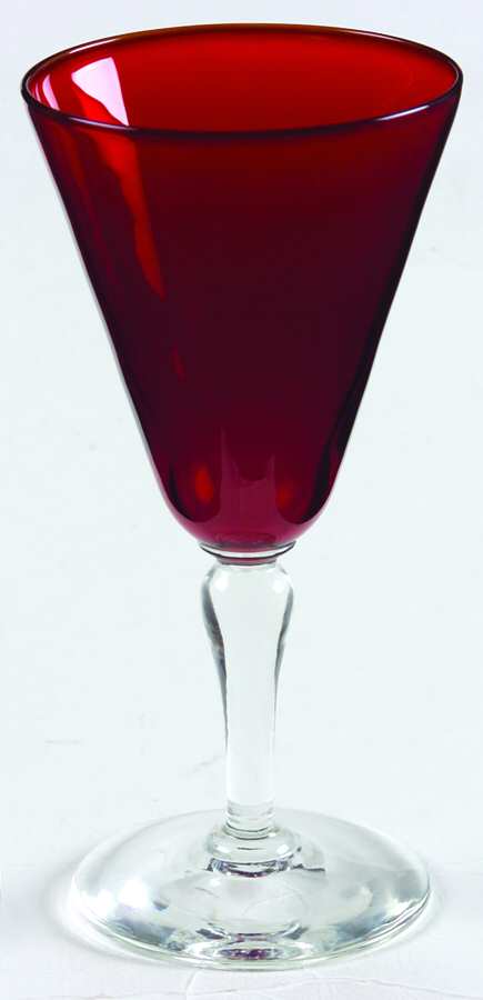 UNK2583 Ruby Wine Glass by Unknown Manufacturer-1