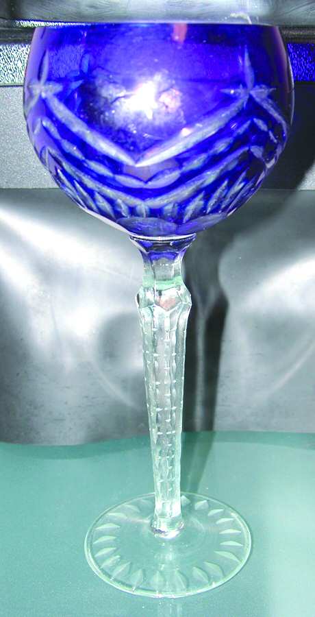 UNK2515 Cobalt Blue Hock Wine by Unknown Manufacturer-1