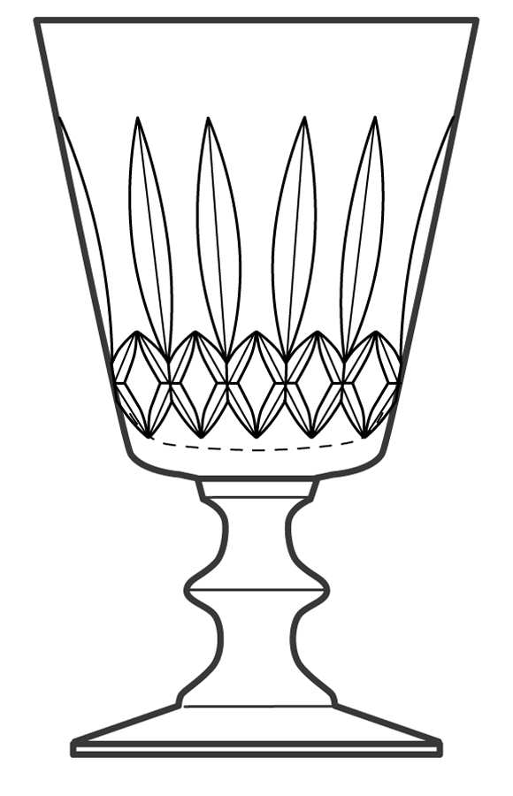 UNK2543 Water Goblet by Unknown Manufacturer-1