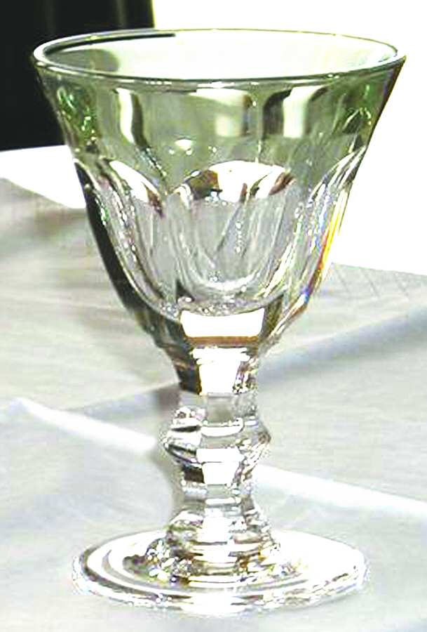 UNK2630 Green Flashed Cordial Glass by Unknown Manufacturer-1
