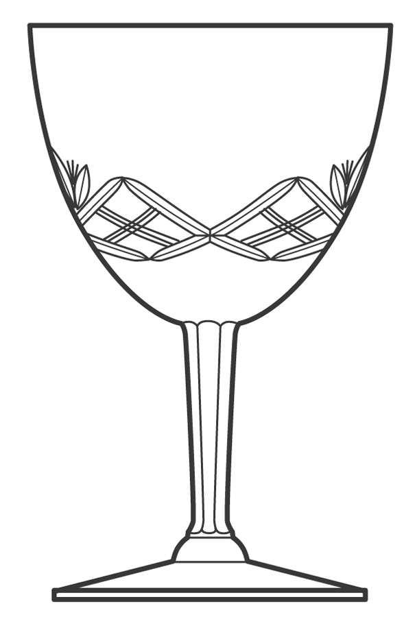 UNK2567 Water Goblet by Unknown Manufacturer-1