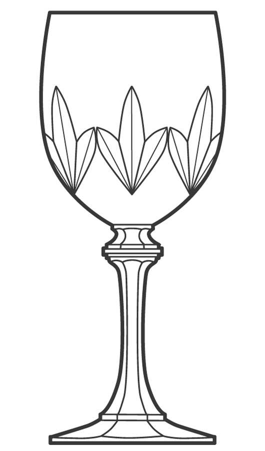 UNK2655 Water Goblet by Unknown Manufacturer-1