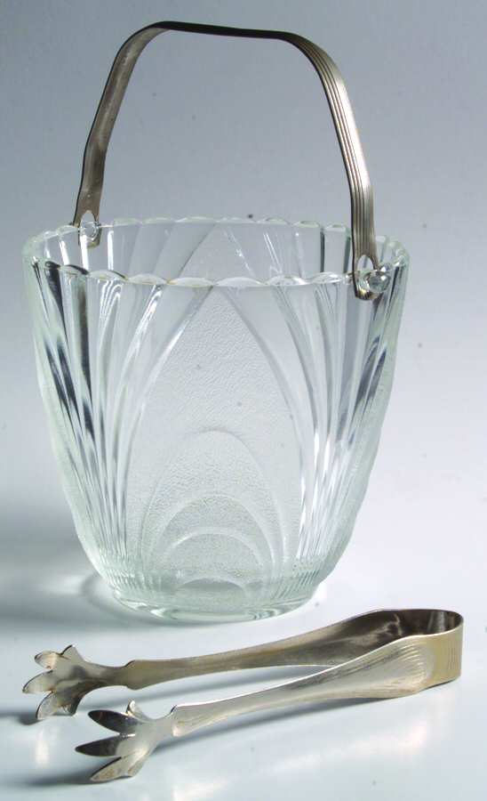 Nouveau Clear Ice Bucket by Brockway Glass Co.-1