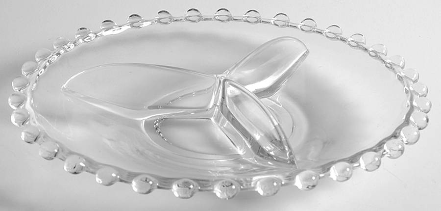BOC2274 Clear 7" Round 3 Part Relish by Bohemia Crystal-Crystalex-1