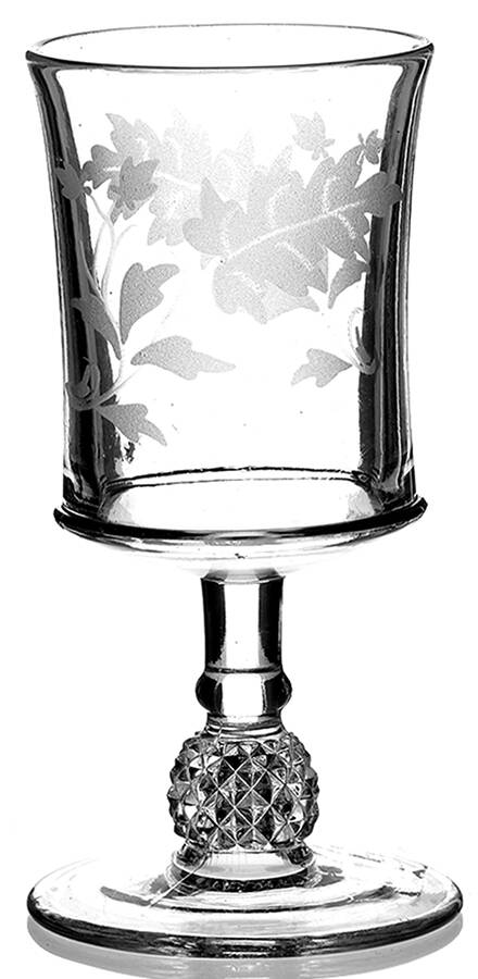Pavonia Engraved 1 Water Goblet by US Glass-1
