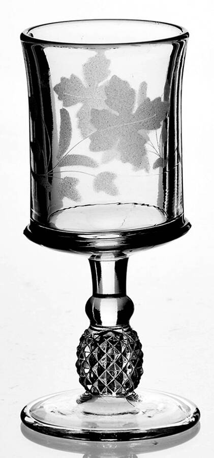 Pavonia Engraved 1 Cordial Glass by US Glass-1