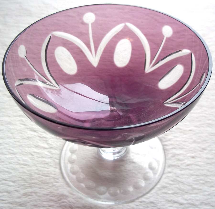 UNK2673 Amethyst Champagne/Tall Sherbet by Unknown Manufacturer-1