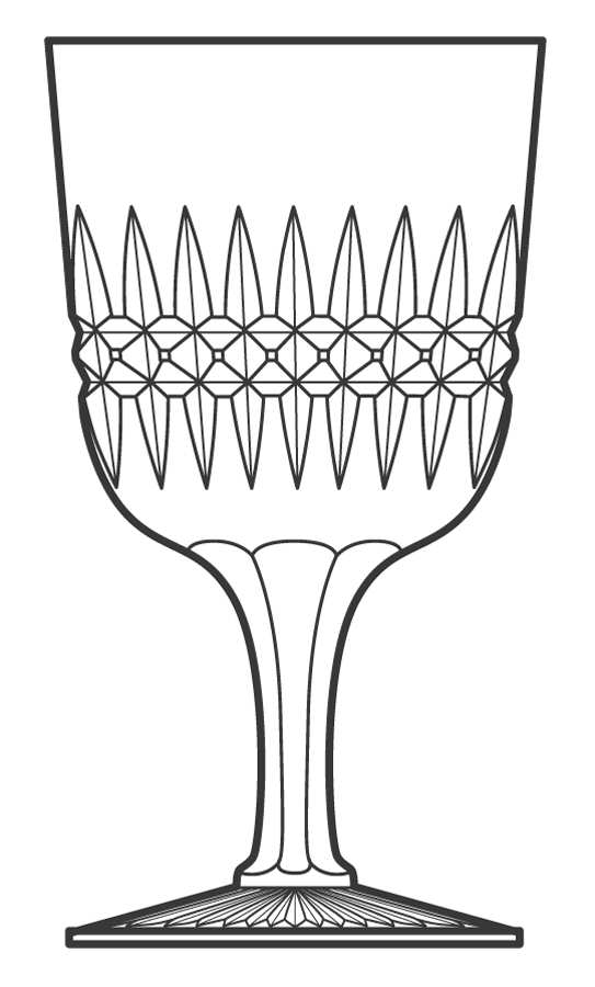 UNK2676 Water Goblet by Unknown Manufacturer-1