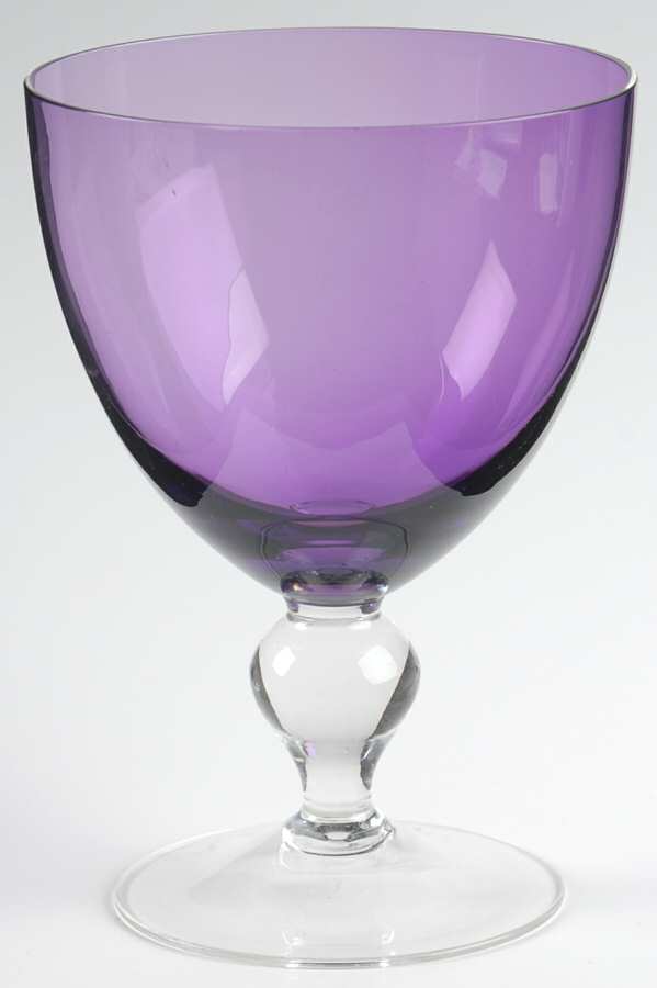 UNK510 Amethyst Water Goblet by Unknown Manufacturer-1