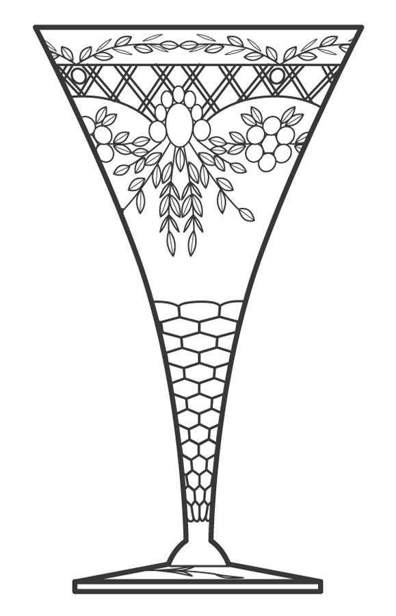 UNK3009 Water Goblet by Unknown Manufacturer-1