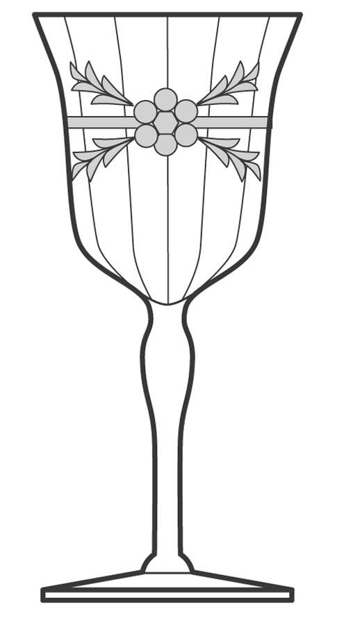 UNK3020 Water Goblet by Unknown Manufacturer-1