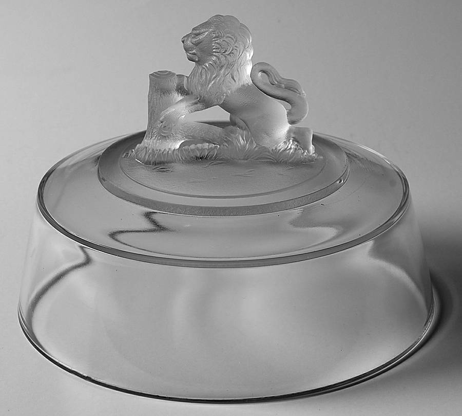 Lion Lid for Cheese Dish by Unknown Manufacturer-1