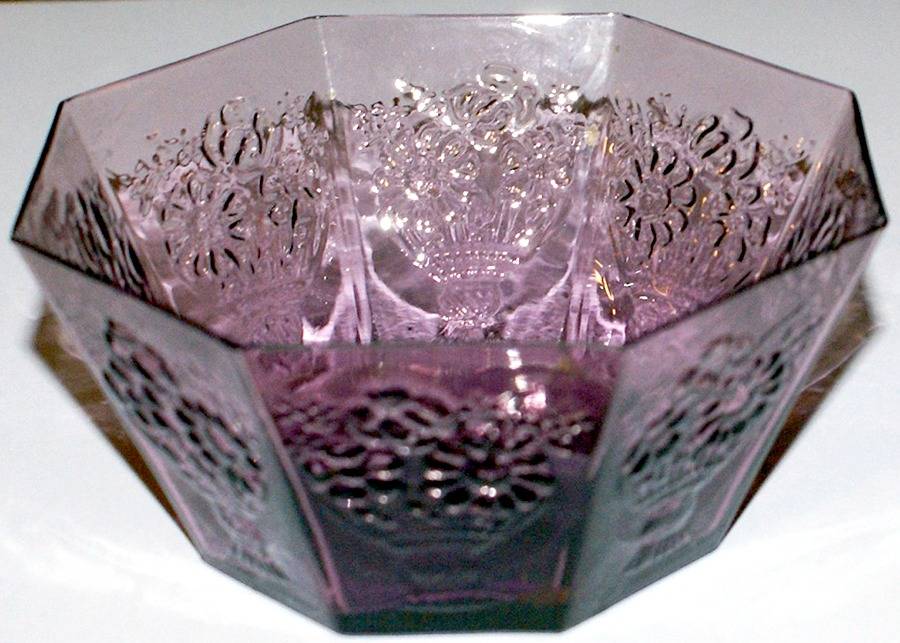 Floradora Amethyst Small Fruit Dessert Bowl by Unknown Manufacturer-1