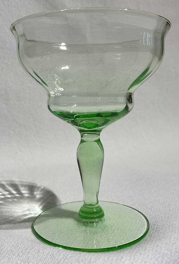 UNK3078 Green Low Sherbet by Unknown Manufacturer-1