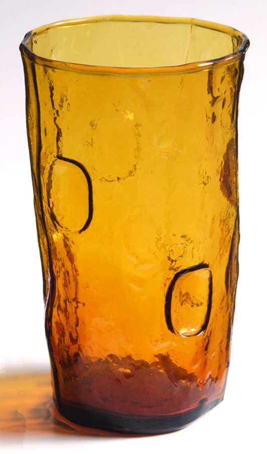 T1G1 Amber Flat Iced Tea by Tex Glass (Decatuer Glass)-1