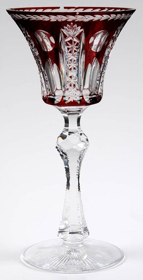 UNK3383 Ruby Water Goblet by Unknown Manufacturer-1