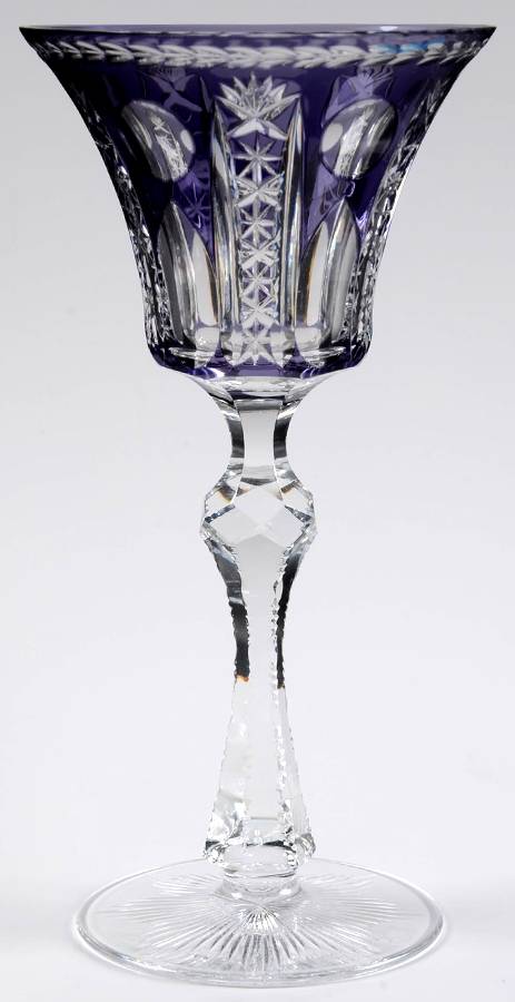 UNK3383 Purple Water Goblet by Unknown Manufacturer-1