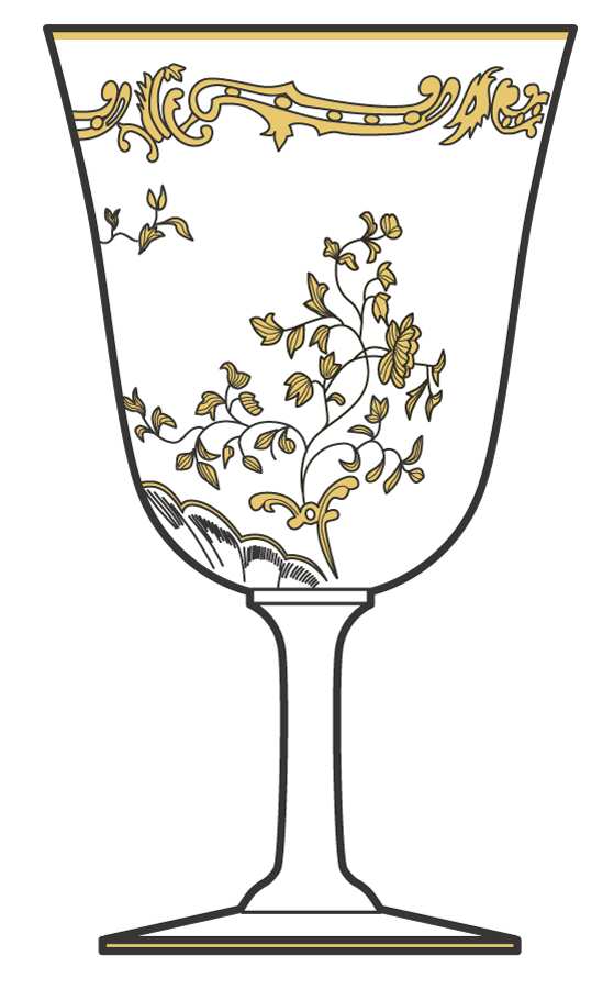 UNK3133 Water Goblet by Unknown Manufacturer-1