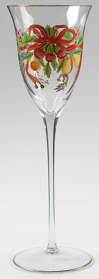 Holiday Ribbon Water Goblet by Unknown Manufacturer-1