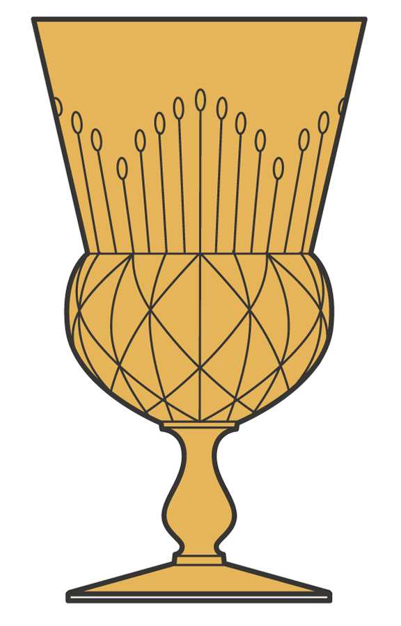 UNK2727 Topaz Water Goblet by Unknown Manufacturer-1