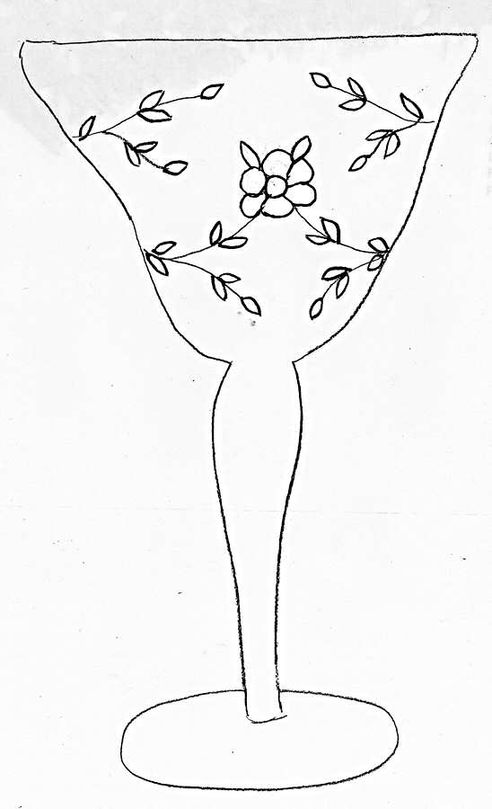 UNK3802 Champagne/Tall Sherbet by Unknown Manufacturer-1