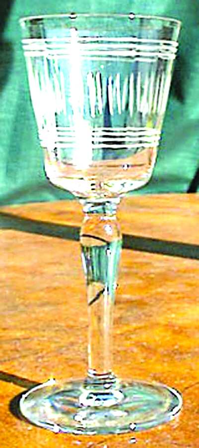 2010-6 Water Goblet by Glastonbury - Lotus-1