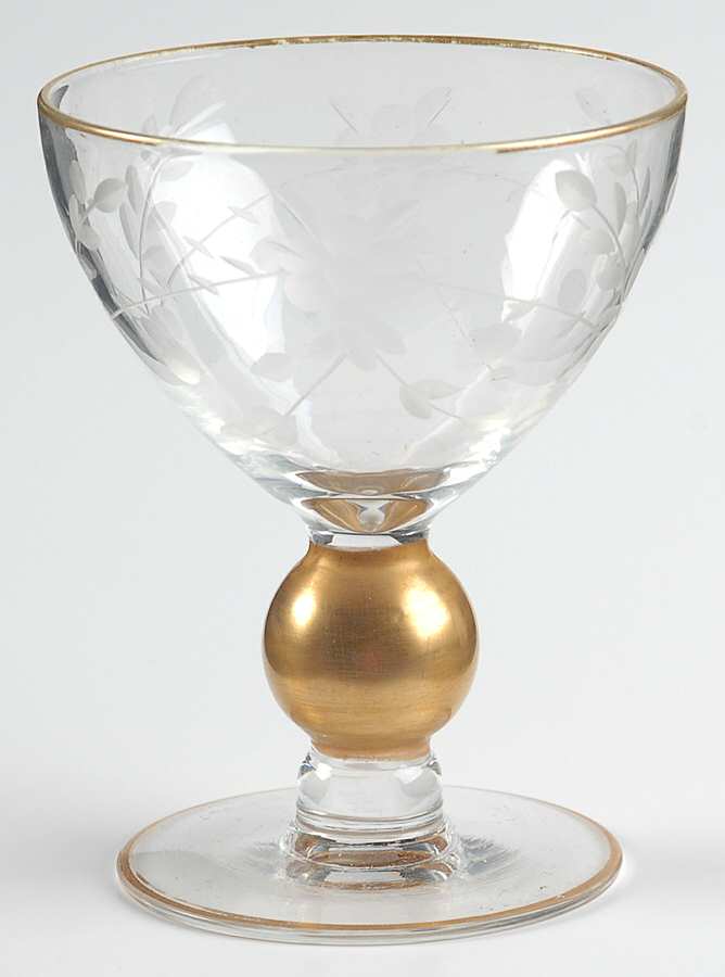UNK102 Clear (Gold Trim) Liquor Cocktail by Unknown Manufacturer-1