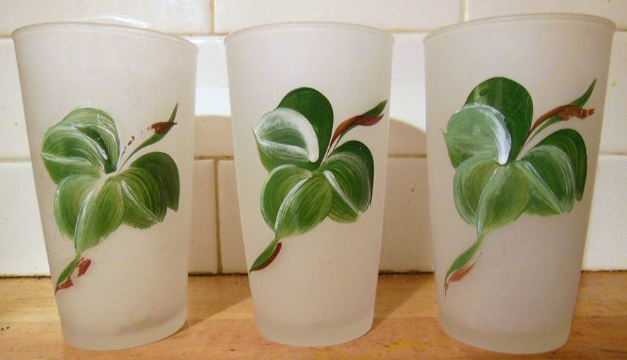 Ivy Frosted 13 Oz Flat Tumbler by Unknown Manufacturer-1