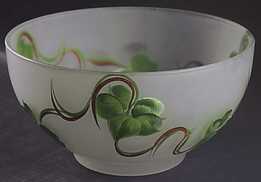 Ivy Frosted Salad Bowl by Unknown Manufacturer-1