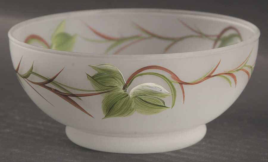 Ivy Frosted Small Fruit Dessert Bowl by Unknown Manufacturer-1