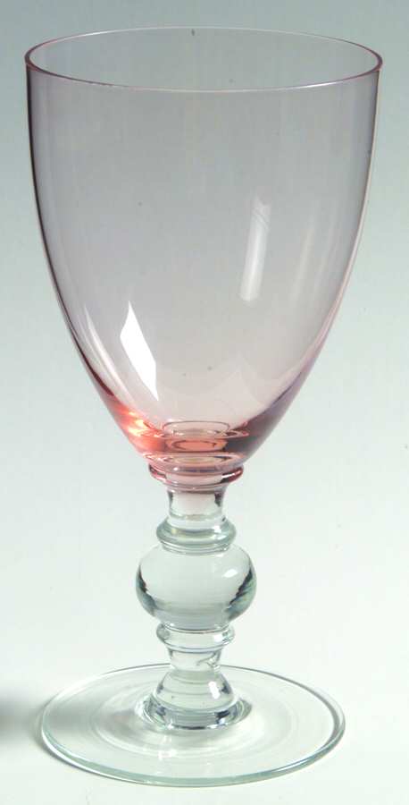 UNK198 Peach Water Goblet by Unknown Manufacturer-1