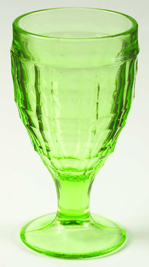 UNK3948 Green Water Goblet by Unknown Manufacturer-1