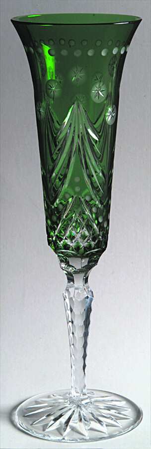 UNK3470 Green Fluted Champagne by Unknown Manufacturer-1
