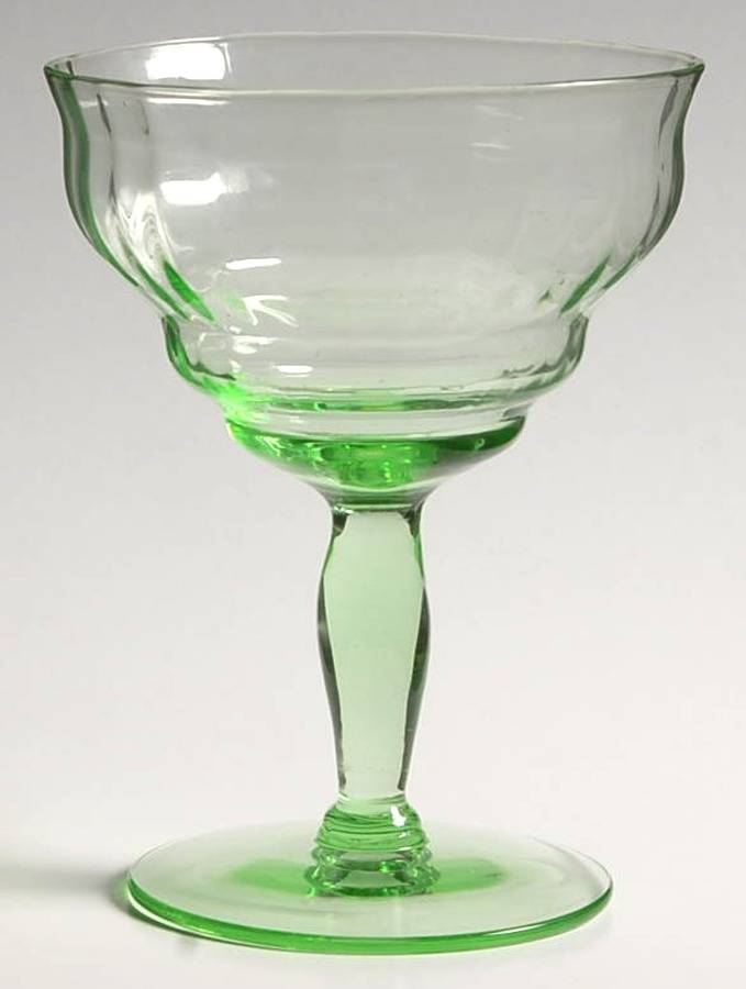 UNK1197 Green Low Sherbet by Unknown Manufacturer-1