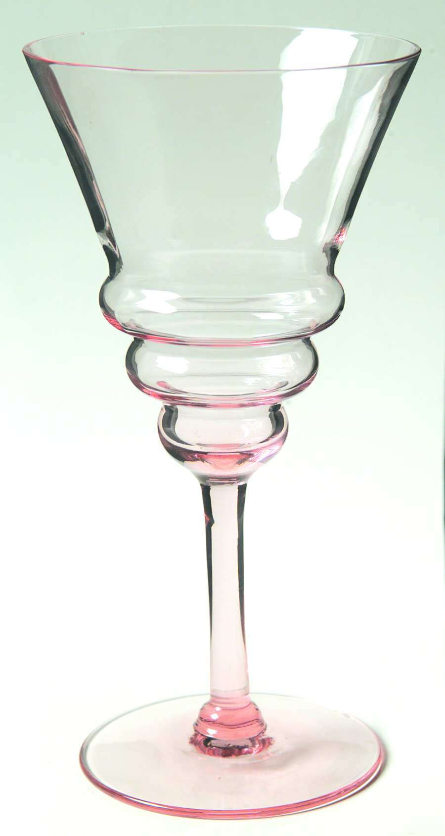 UNK3472 Pink Water Goblet by Unknown Manufacturer-1