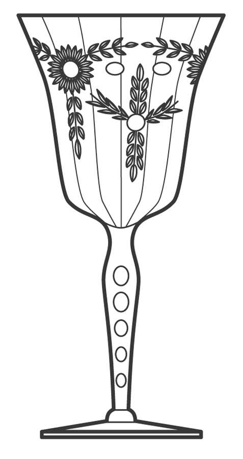 UNK3569 Water Goblet by Unknown Manufacturer-1