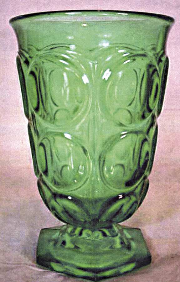 Florida Green 10 Oz Footed Tumbler by Unknown Manufacturer-1