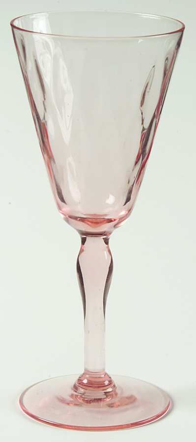 UNK4052 Pink Wine Glass by Unknown Manufacturer-1
