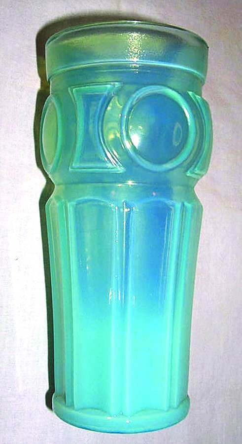Bullseye Aqua Opalescent Flat Iced Tea by Wheaton-1