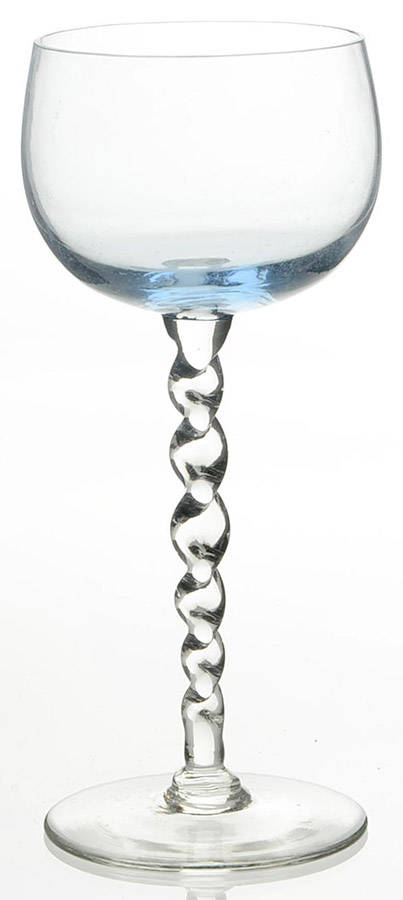 UNK3197 Blue Wine Glass by Unknown Manufacturer-1