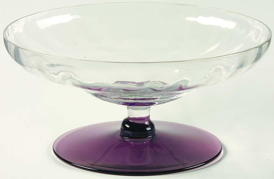 UGW 1 Amethyst Clear Footed Dessert by Utility Glass-1