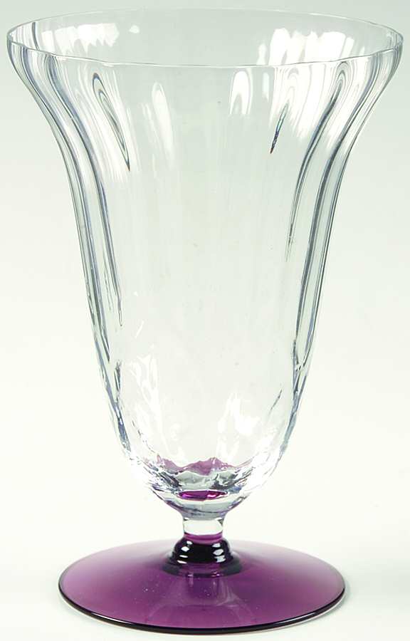 UGW 1 Amethyst Clear Footed Tumbler by Utility Glass-1