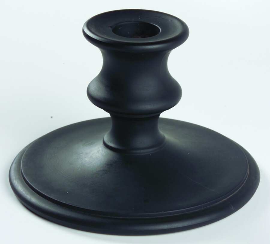93 (Black Satin) 3" Single Light Candlestick by US Glass-1