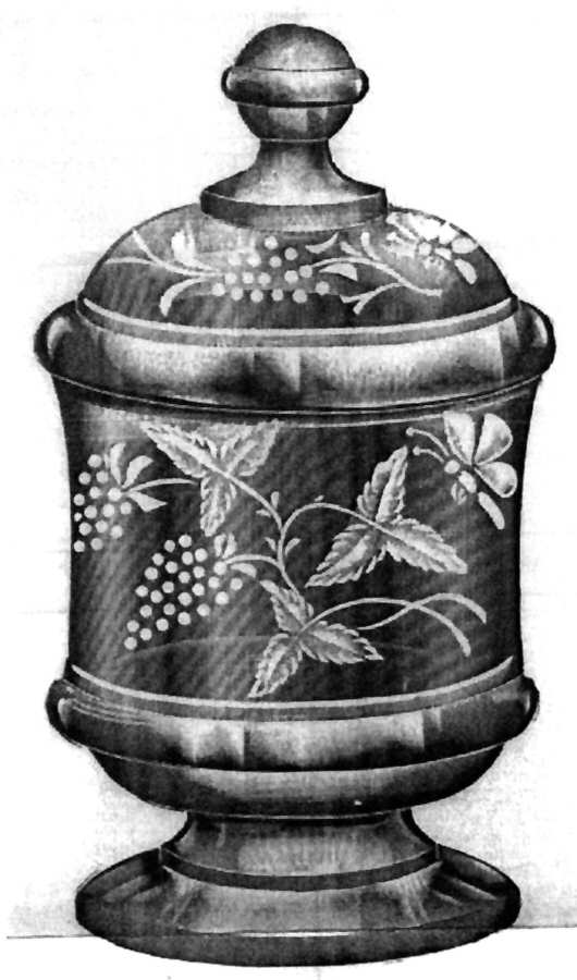 Ohio Sugar Bowl & Lid by US Glass-1
