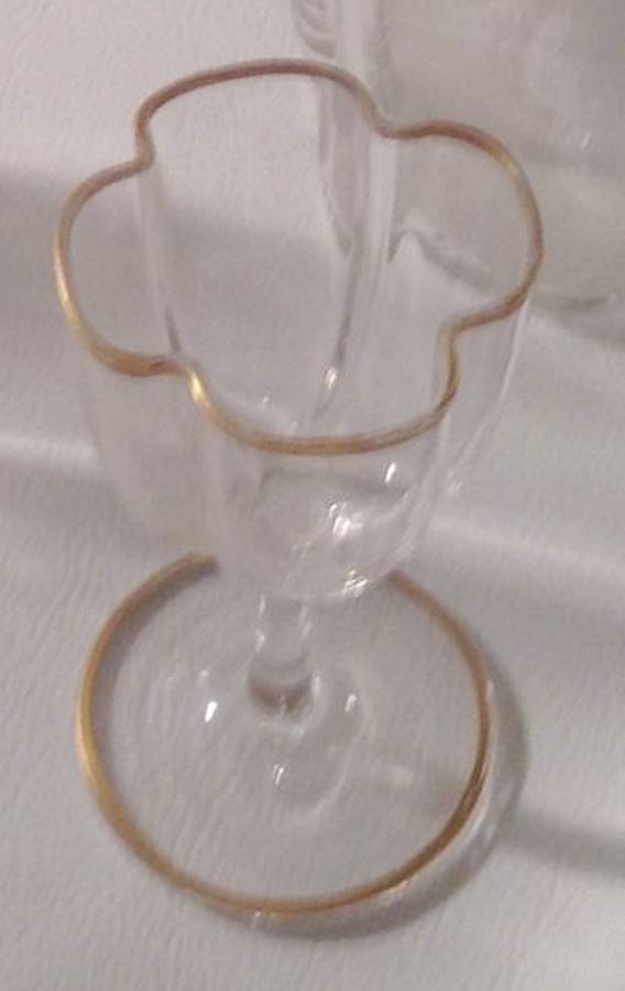 Unk4166 (Gold Trim) Cordial Glass by Unknown Manufacturer-1
