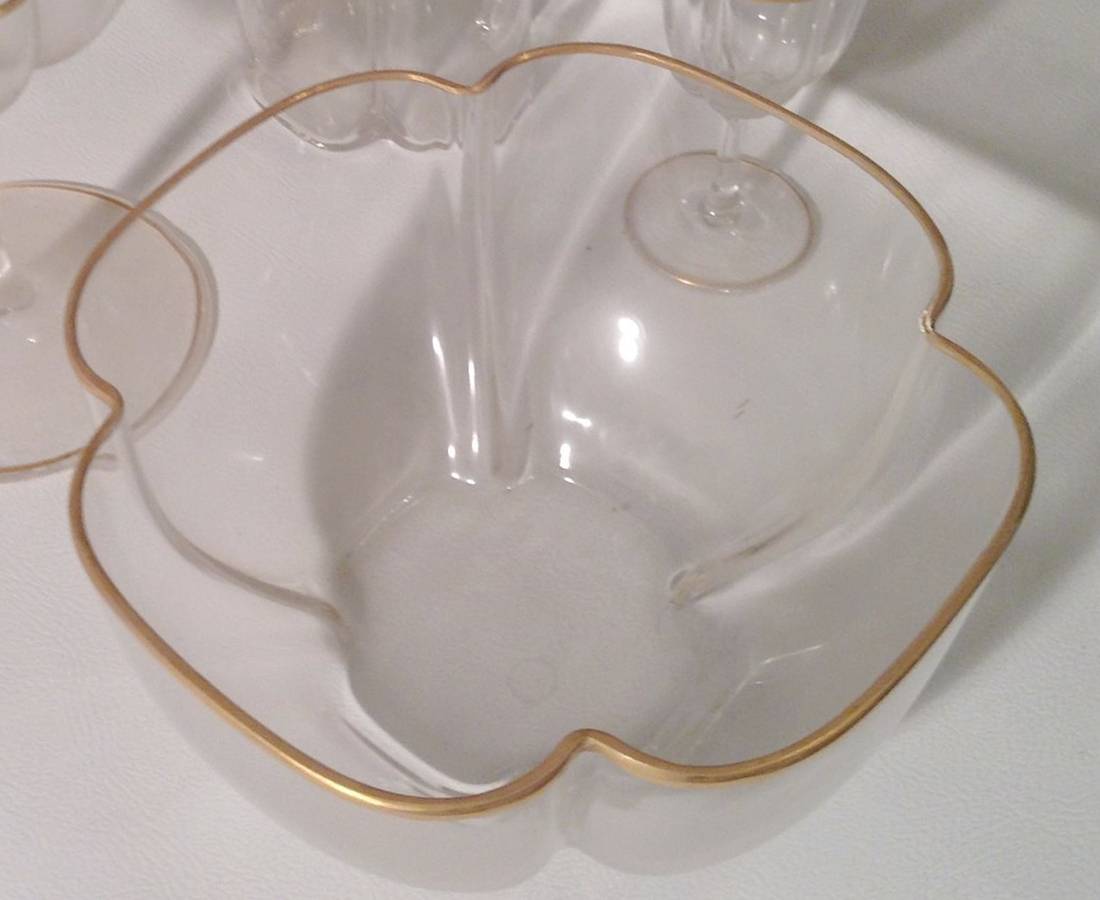 Unk4166 (Gold Trim) Large Fruit Bowl by Unknown Manufacturer-1