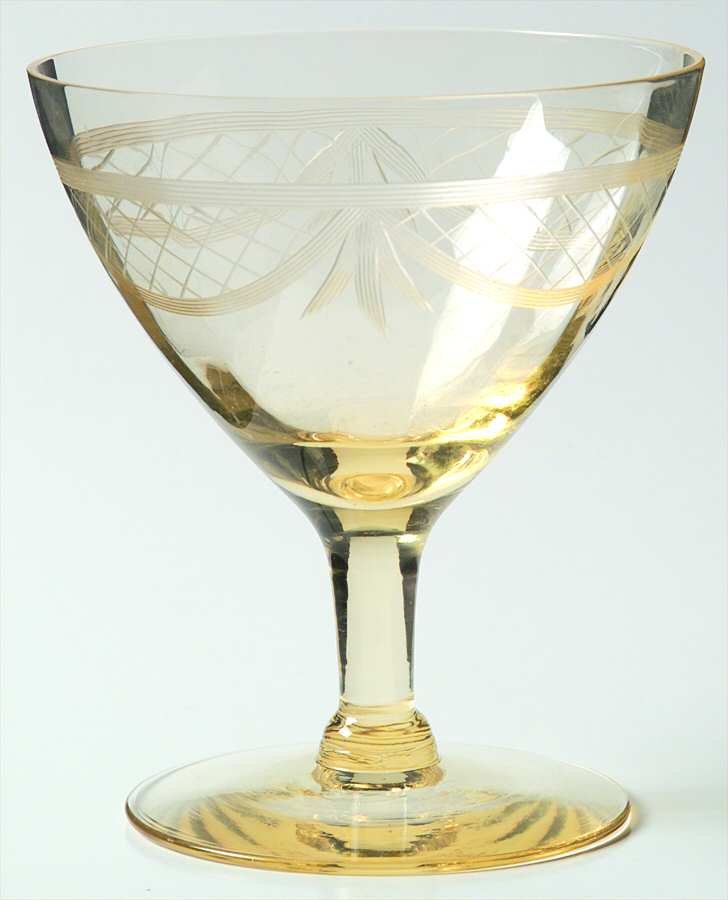 UNK4207 Yellow Champagne/Tall Sherbet by Unknown Manufacturer-1