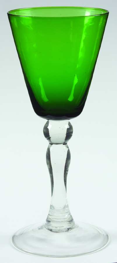 UNK4217 Green Water Goblet by Unknown Manufacturer-1