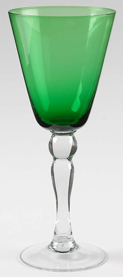 UNK4217 Green Water Goblet by Unknown Manufacturer-1